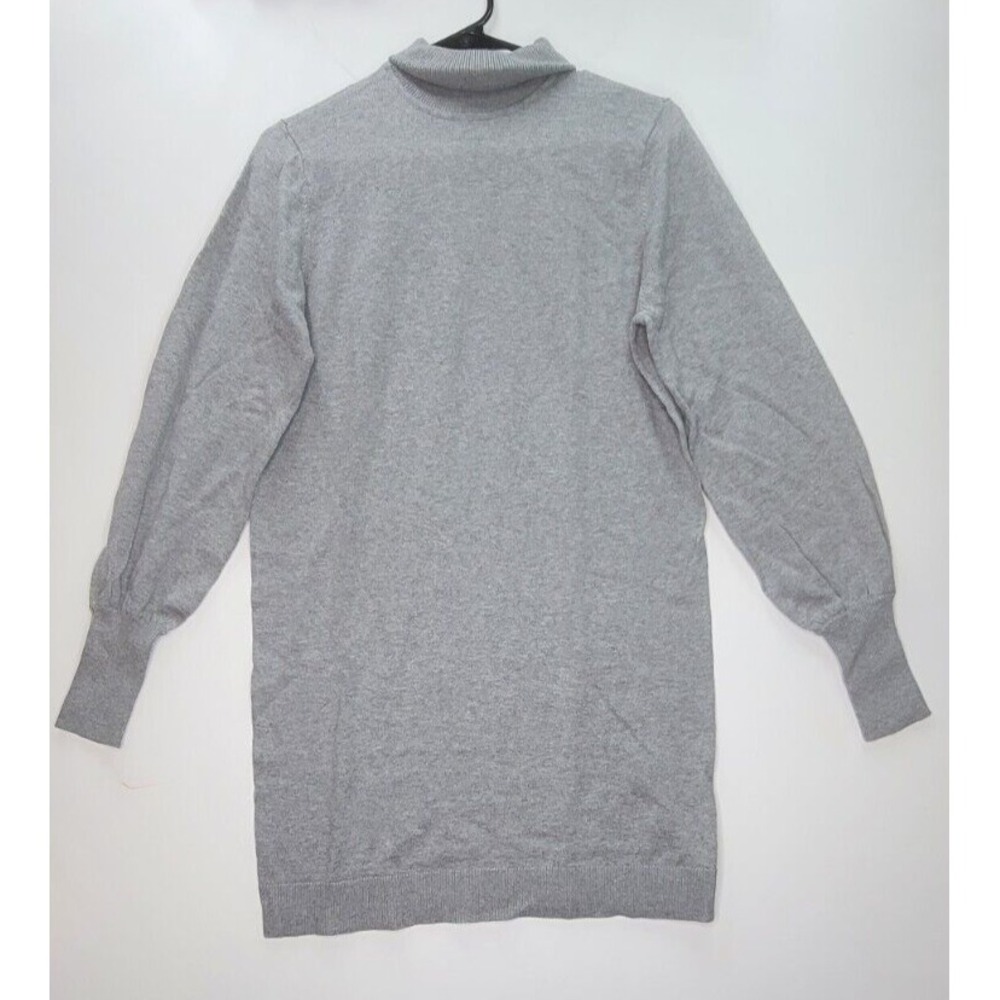 Wayf Morela Turtleneck Dress Womens Sz S Gray Long Sleeve Sweater Mini Cozy NEW